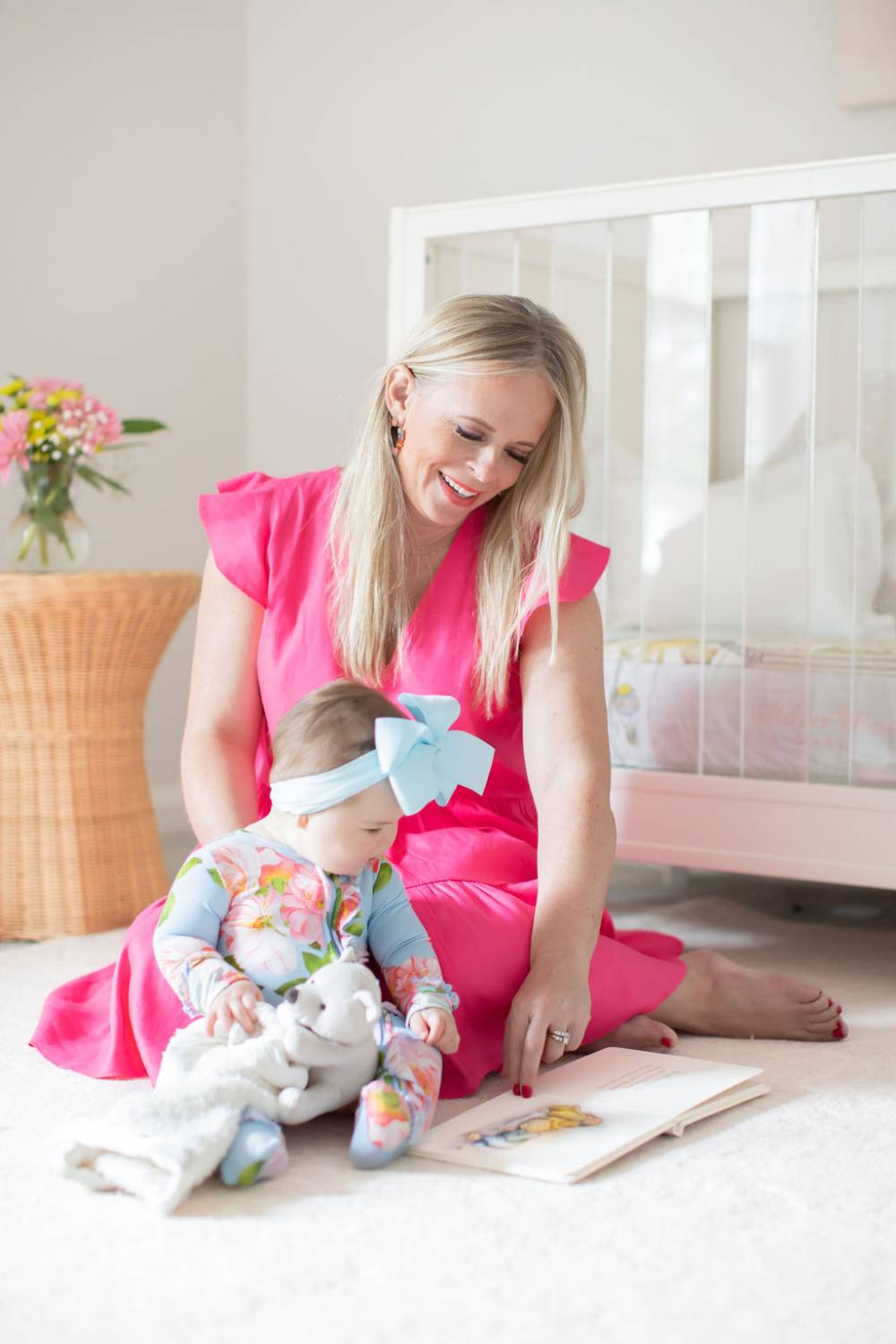 Tara Reading with Baby